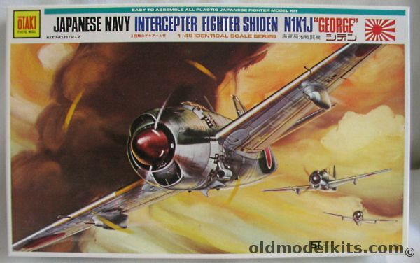 Otaki 1/48 Kawanishi N1K1-J Shiden 'George' - With Markings for Three Aircraft, OT2-7-300 plastic model kit